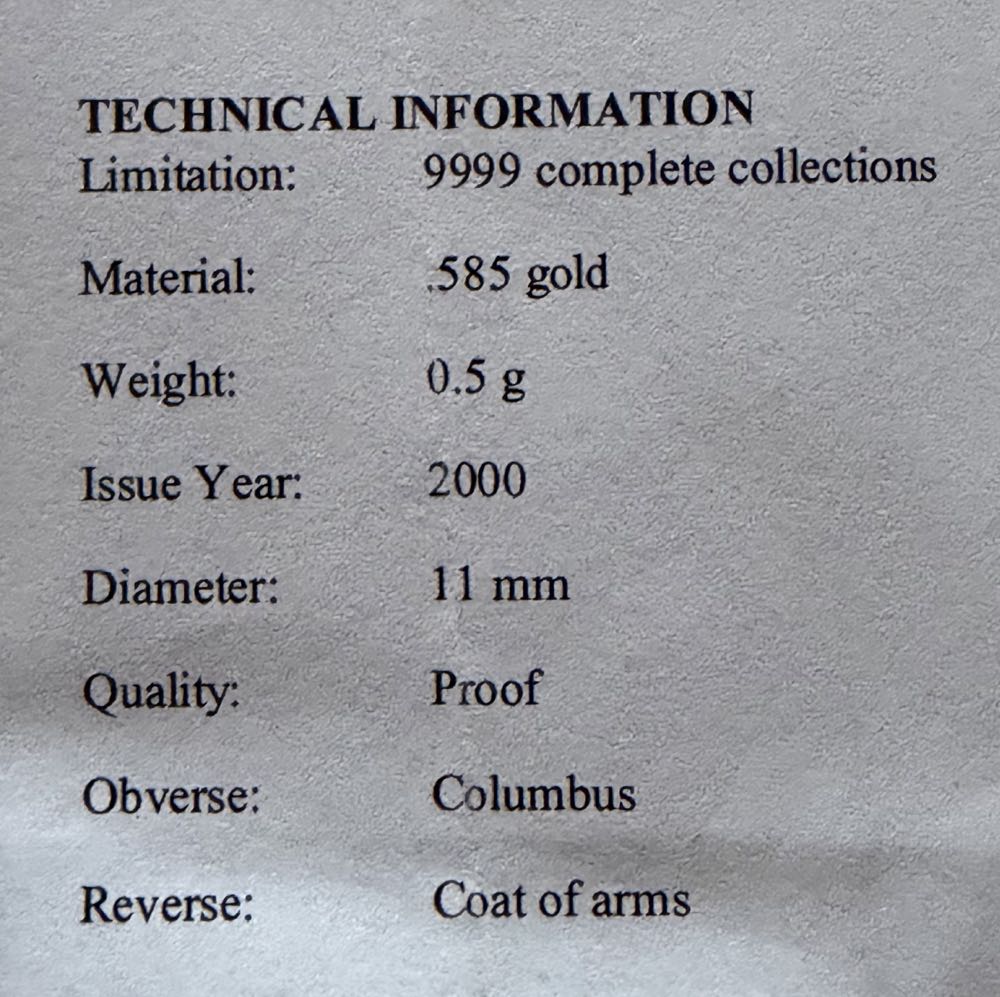 Christopher Columbus  coin collectible - Main Image 4