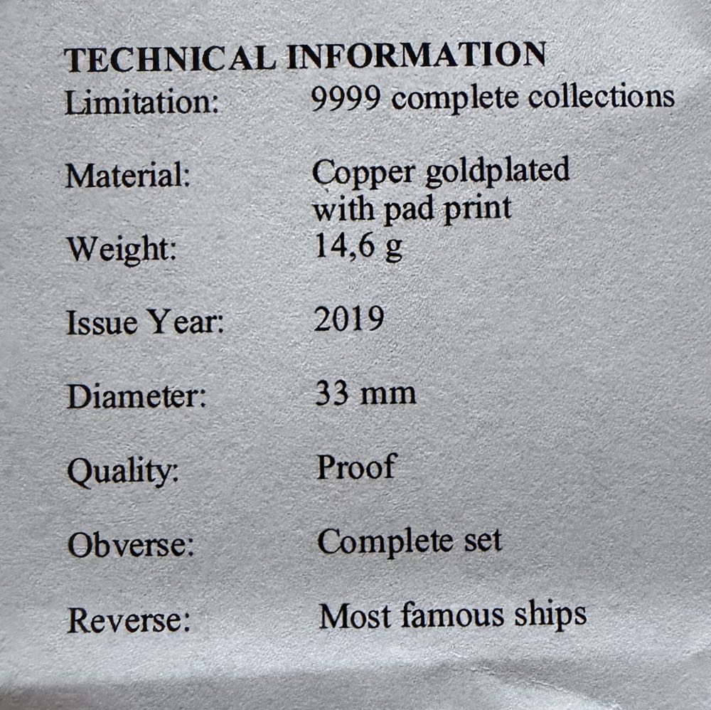 Ships - Golden Hind  coin collectible - Main Image 5