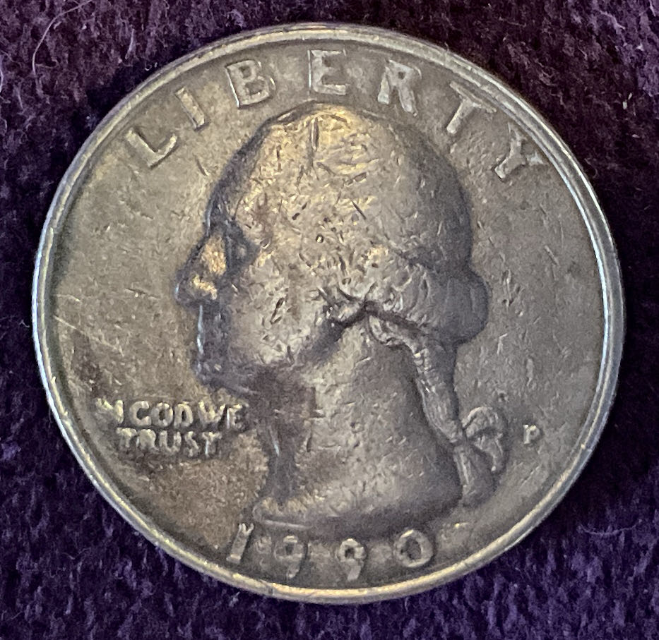 Quarter Washington 1990 P 1  coin collectible - Main Image 3