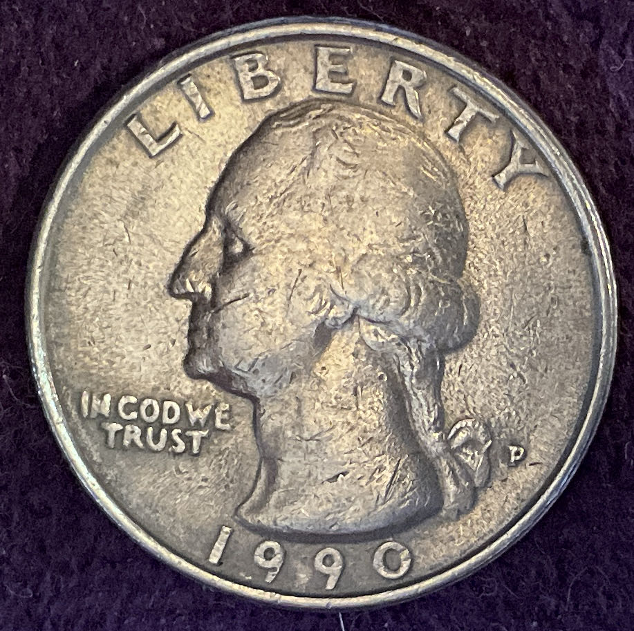 Quarter Washington 1990 P 2  coin collectible - Main Image 3