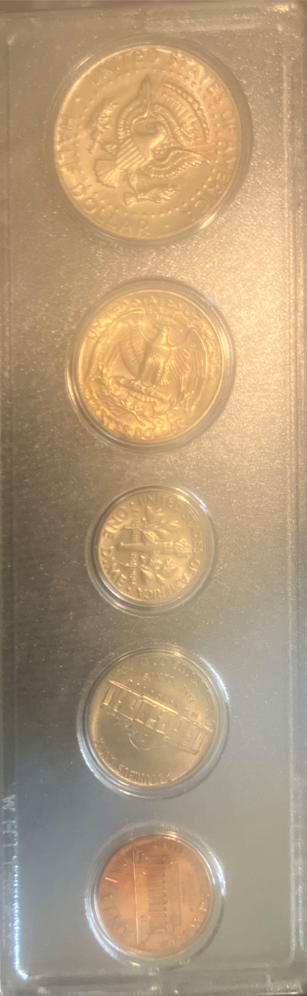 1978 Half Dollar, Quarter, Dime, Nickle, and Penny Set  coin collectible - Main Image 2