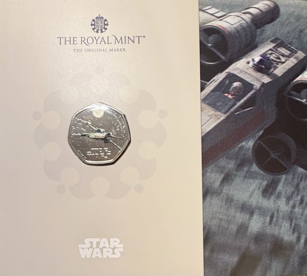 2024 Star Wars X-Wing 50p  coin collectible - Main Image 3