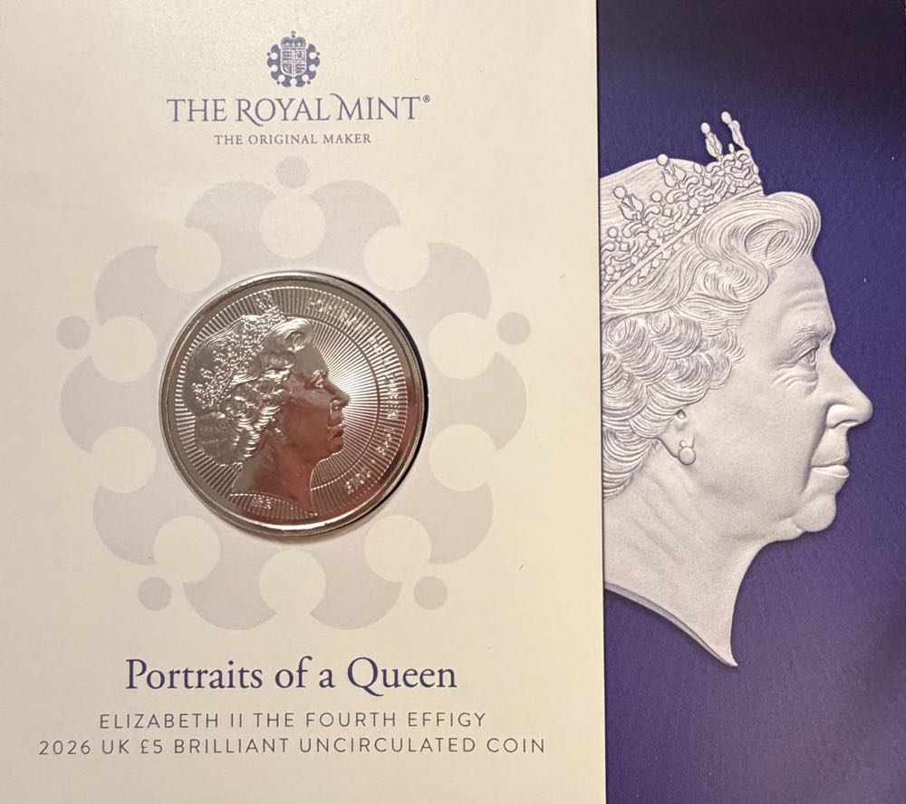 2026 Elizabeth II The Fourth Effigy £5  coin collectible - Main Image 3