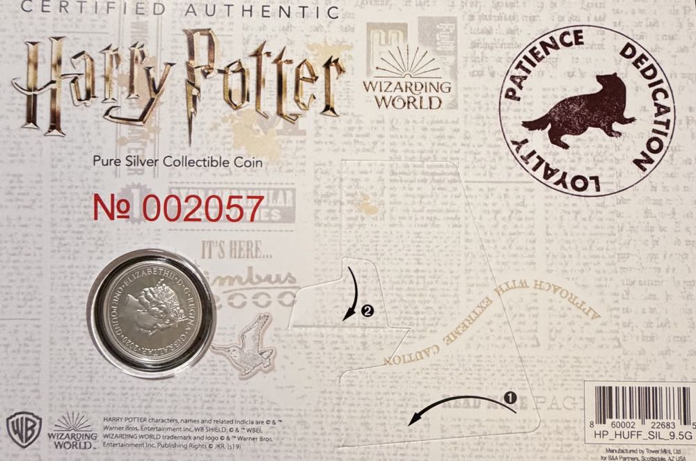 2020 Harry Potter Hufflepuff £1  coin collectible - Main Image 4