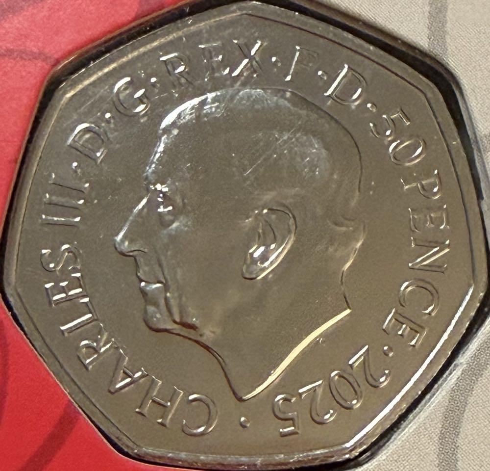 2025 Monopoly Colour 50p  coin collectible - Main Image 2