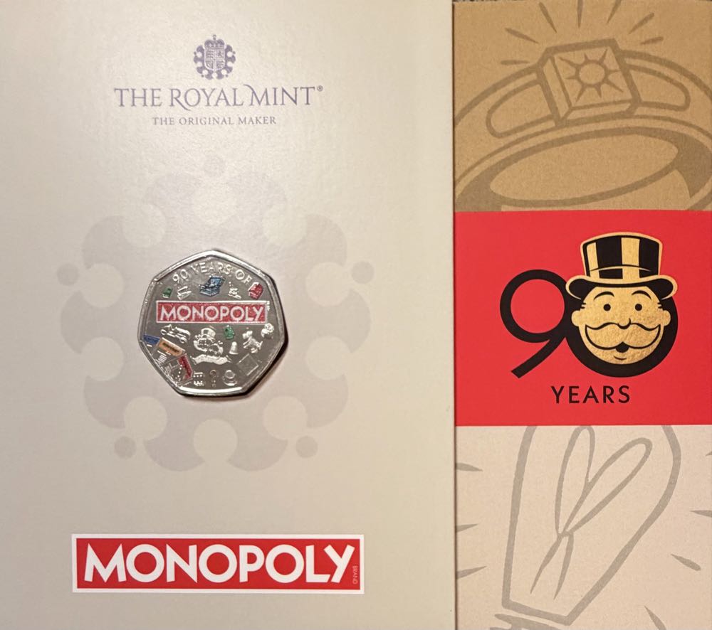 2025 Monopoly Colour 50p  coin collectible - Main Image 3