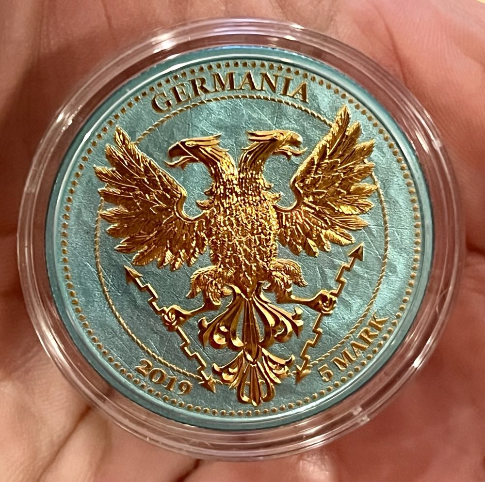 GERMANIA OAK LEAF GINGERBREAD 1oz  coin collectible - Main Image 2