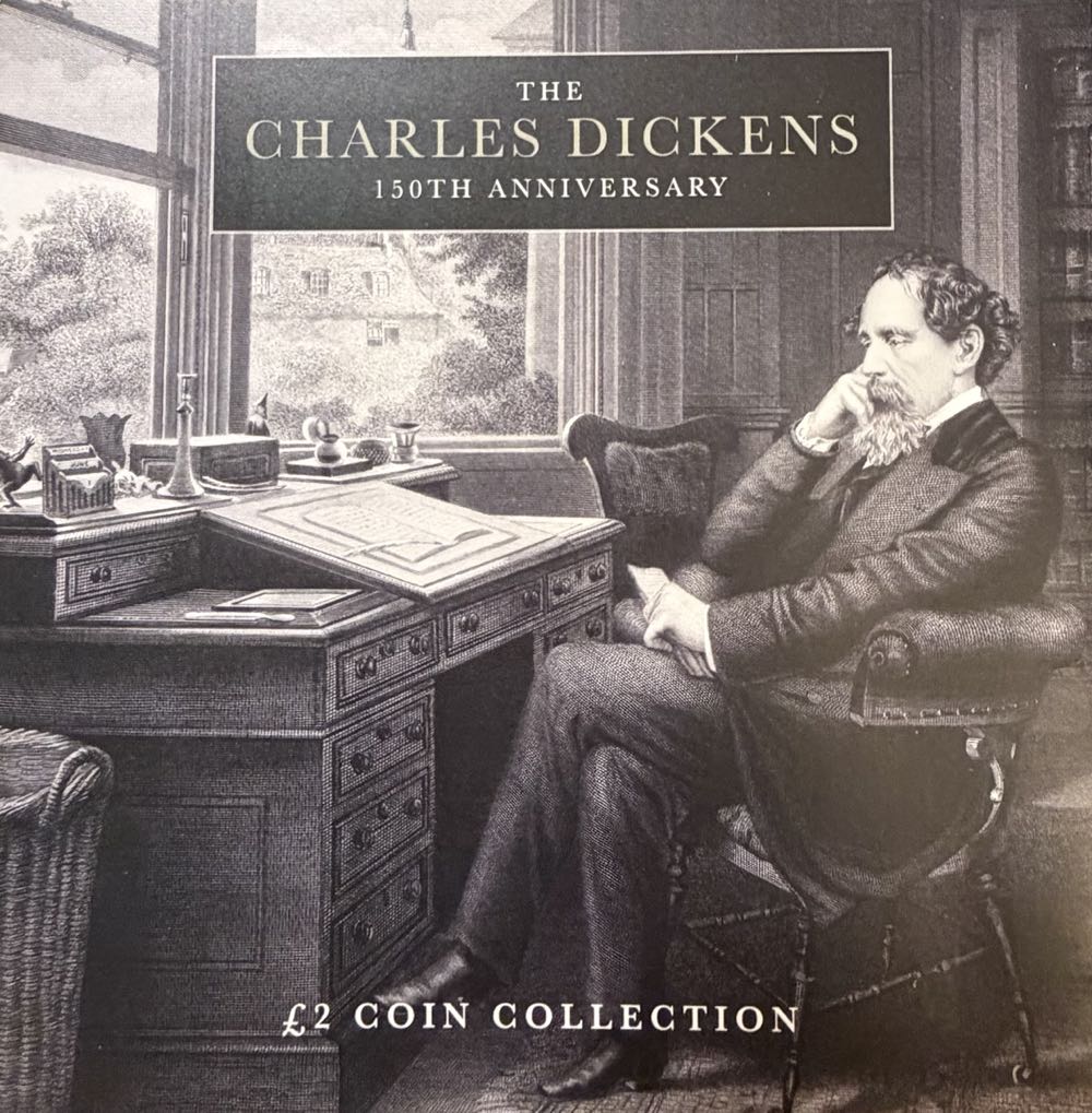 2020 Charles Dickens - 150th Anniversary £3  coin collectible - Main Image 3