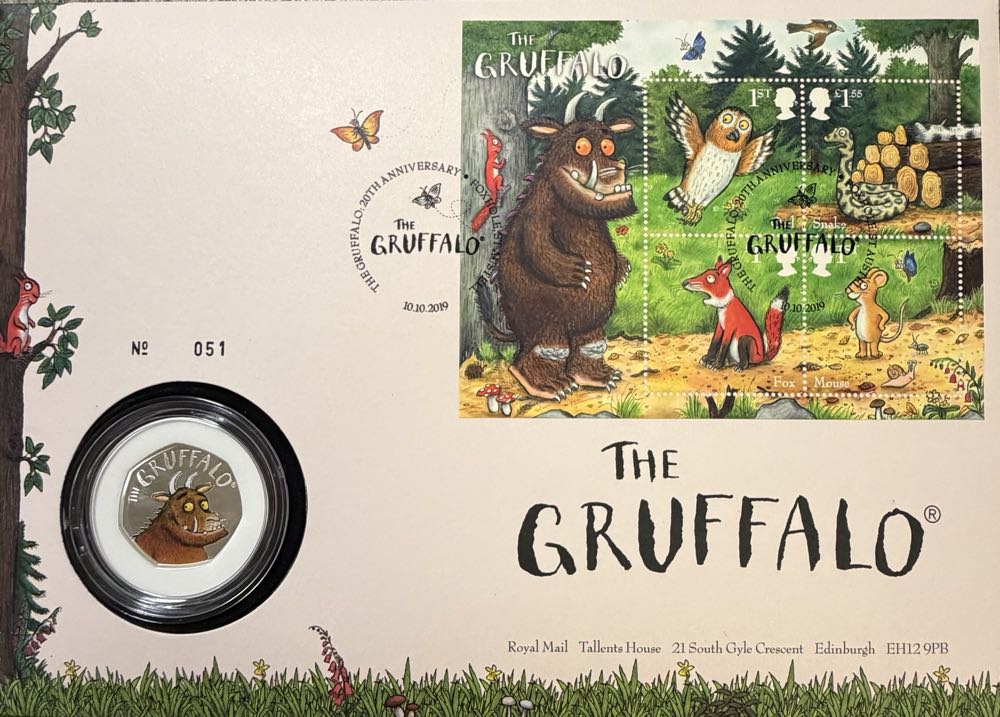 2019 The Gruffalo Coin Cover 50p  coin collectible - Main Image 3