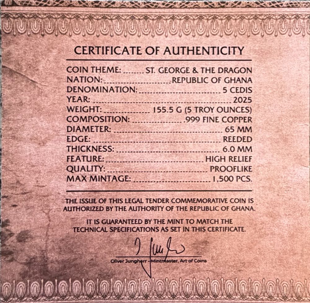 2025 St. George & The Dragon   coin collectible - Main Image 4