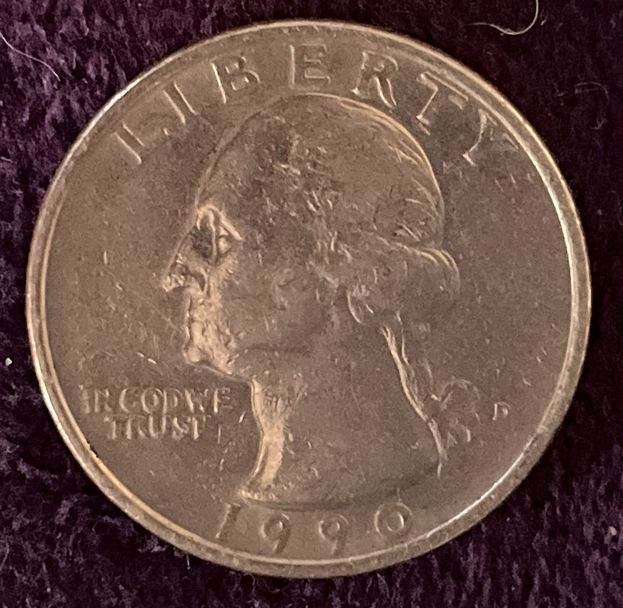 Quarter Washington 1990 D 4  coin collectible - Main Image 3
