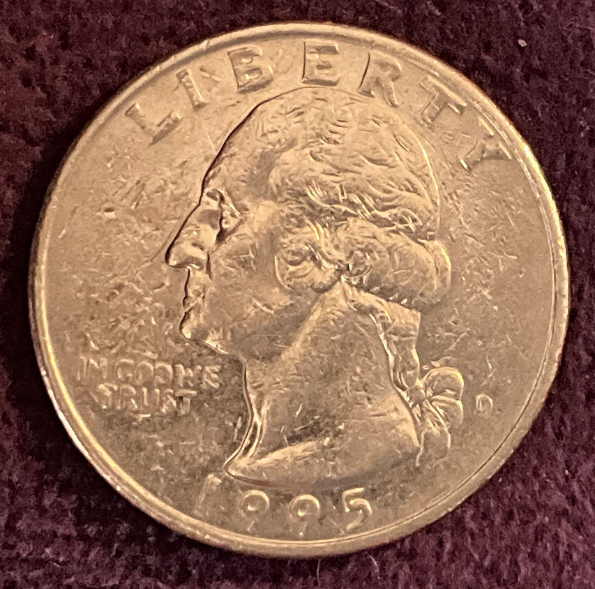Quarter Washington 1995 D 1  coin collectible - Main Image 3