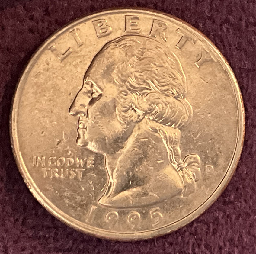 Quarter Washington 1995 D 2  coin collectible - Main Image 3