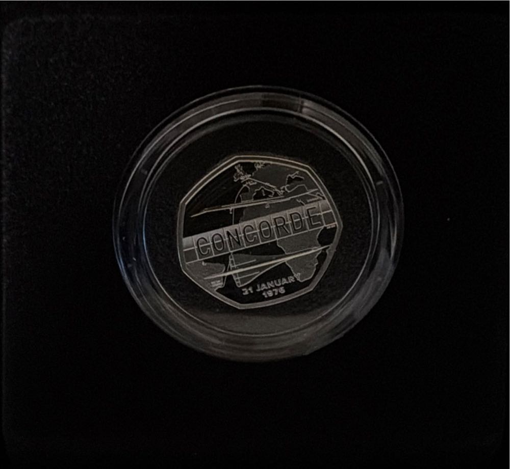 Concord 50p Piedfort Silver Proof  coin collectible [Barcode 5026177796046] - Main Image 3