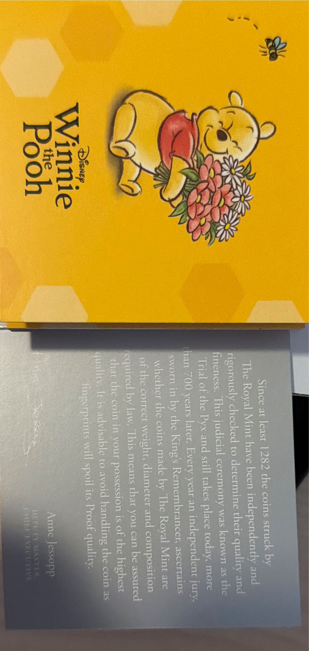 100 Years Of Winnie The Pooh 2026 Silver Proof Colour  coin collectible [Barcode 5026177814696] - Main Image 5