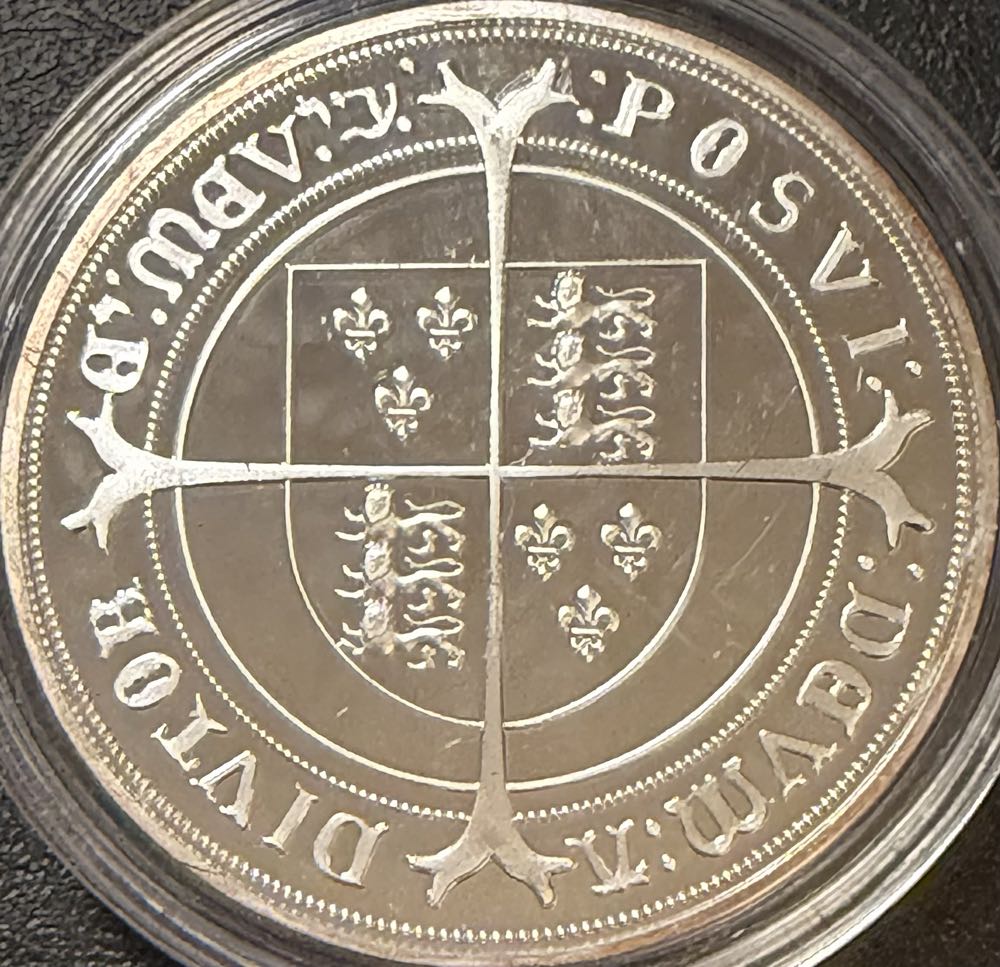 Edward VI Silver Crown Replica  coin collectible - Main Image 2