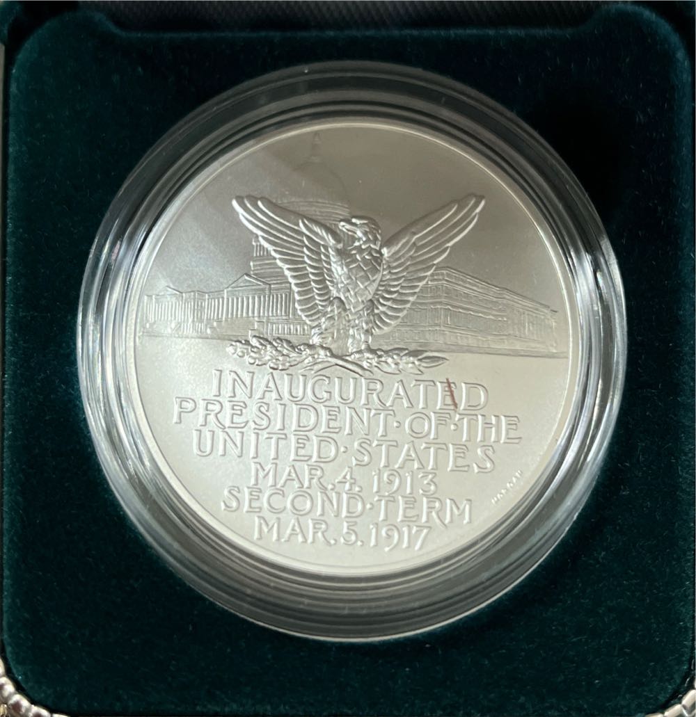 Presidential Silver Medal-Wilson  coin collectible [Barcode 704786671316] - Main Image 2