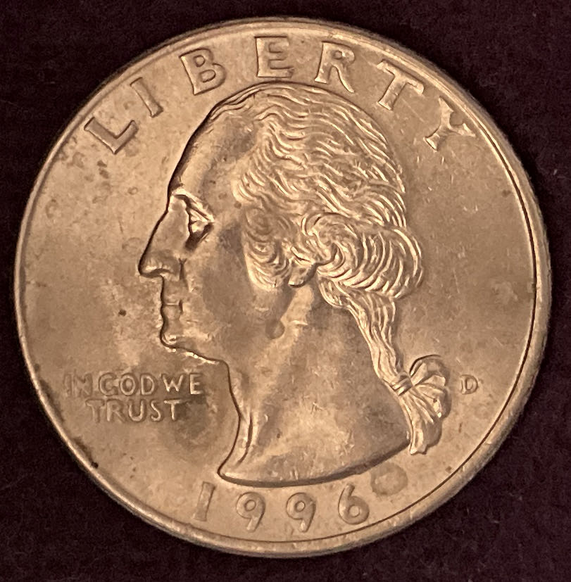 Quarter Washington 1996 D 1  coin collectible - Main Image 3