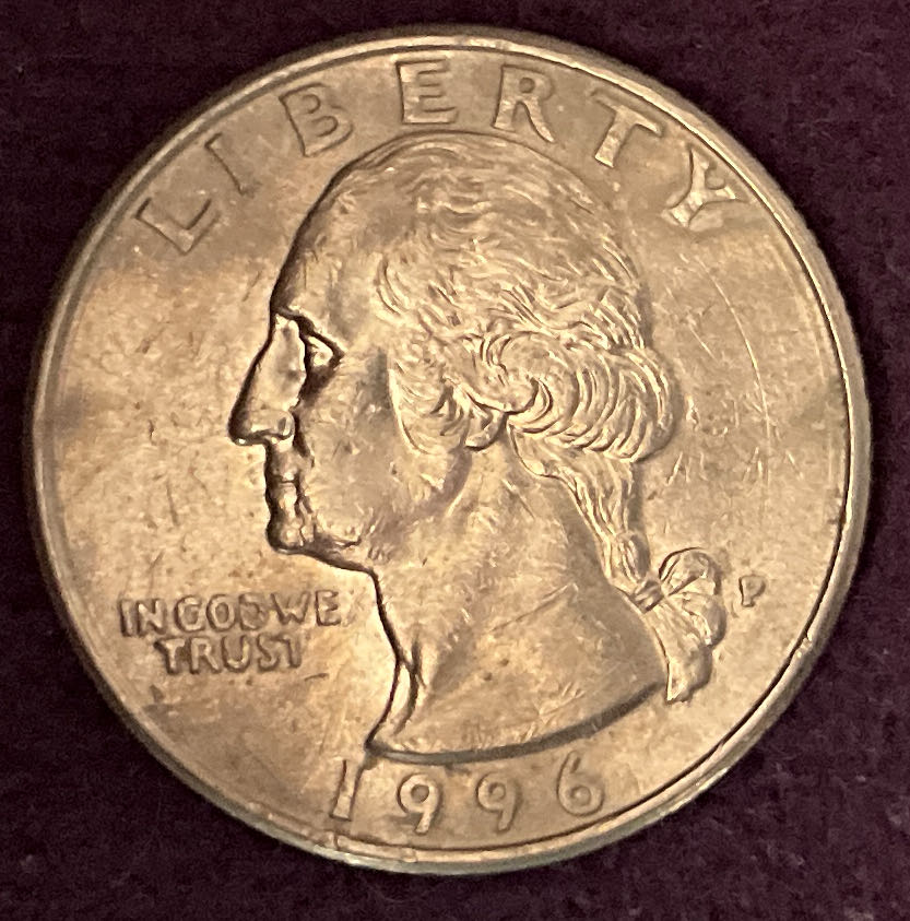 Quarter Washington 1996 P 2  coin collectible - Main Image 3