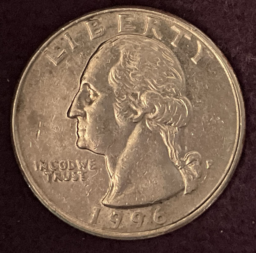 Quarter Washington 1996 P 3  coin collectible - Main Image 3