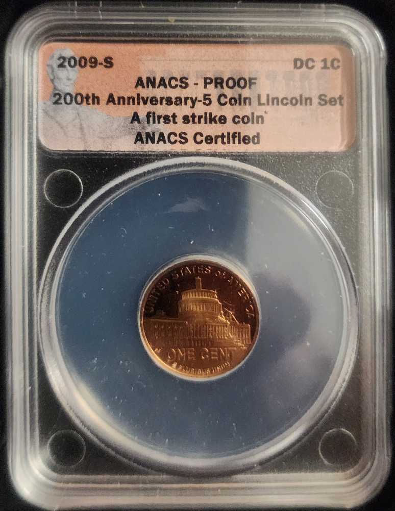 2009-S Lincoln 200th Anniversary 5 Coin Set ANACS Gift Box  coin collectible - Main Image 2