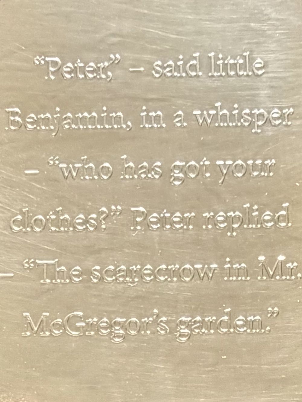 Benjamin Bunny Ingot  coin collectible - Main Image 2