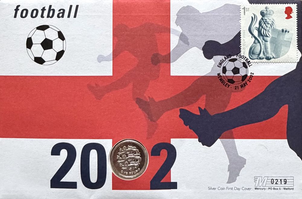 2002 English Three Lions Silver Cover £1  coin collectible - Main Image 3