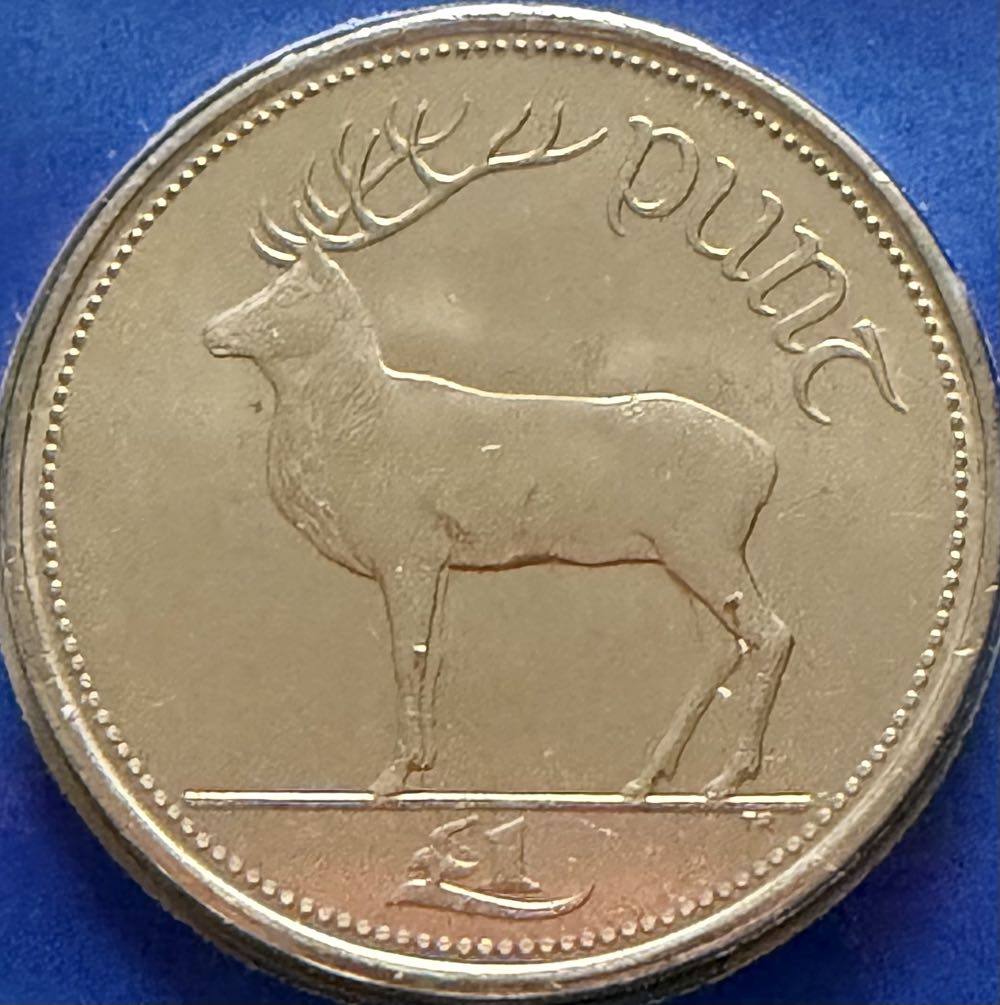 1990 Ireland 1 Punt  coin collectible - Main Image 2