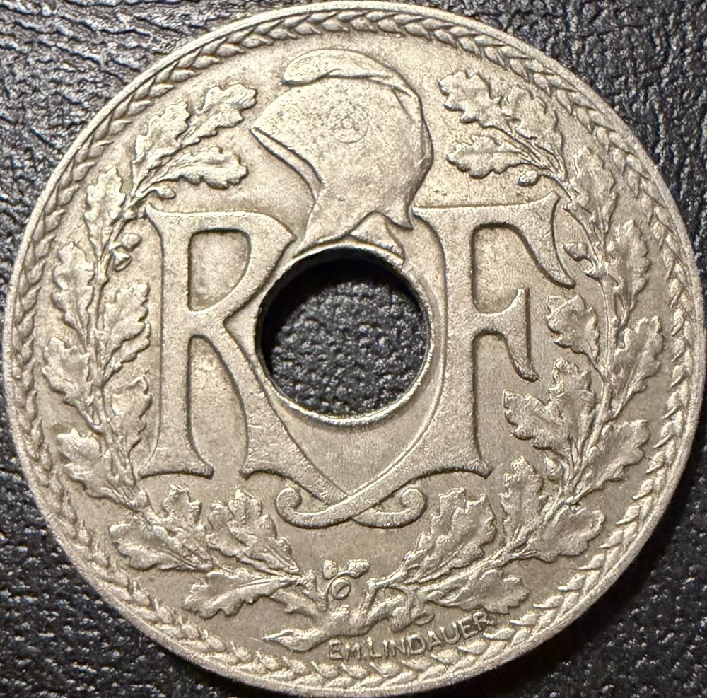 1932 France 25 Centimes  coin collectible - Main Image 2