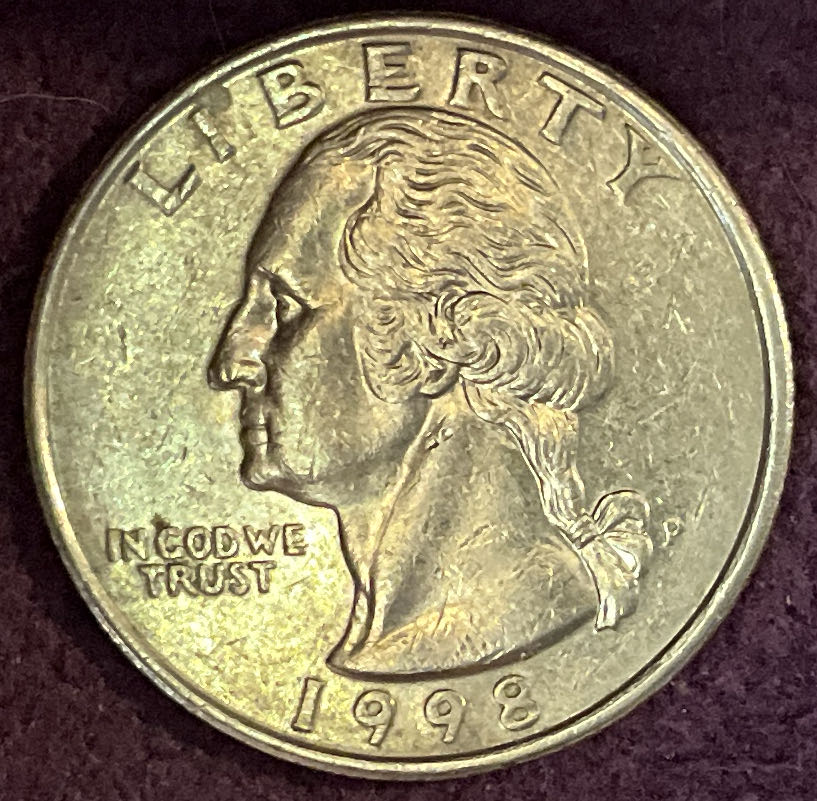Quarter Washington 1998 P 1  coin collectible - Main Image 3