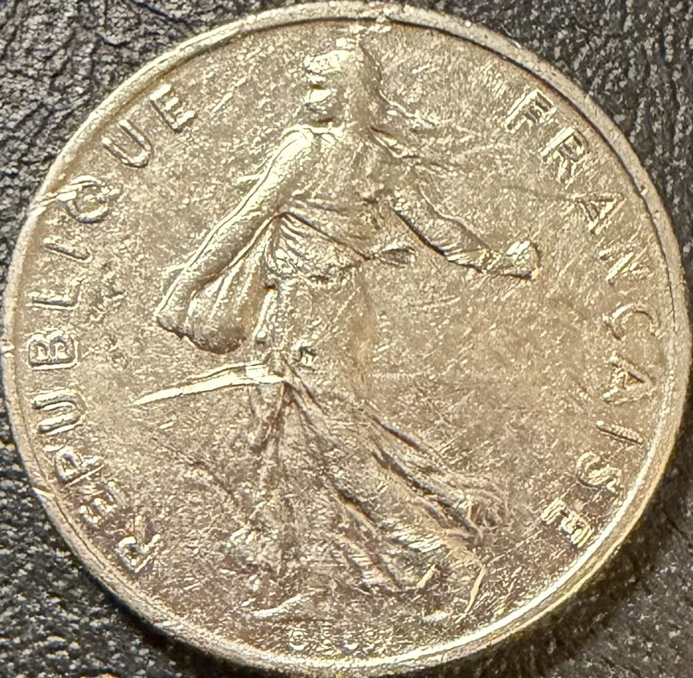 1986 France Half Franc  coin collectible - Main Image 2