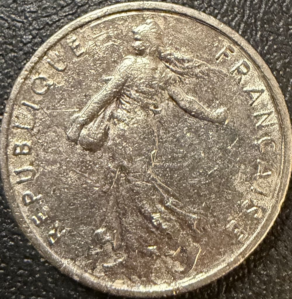 1968 France Half Franc  coin collectible - Main Image 2