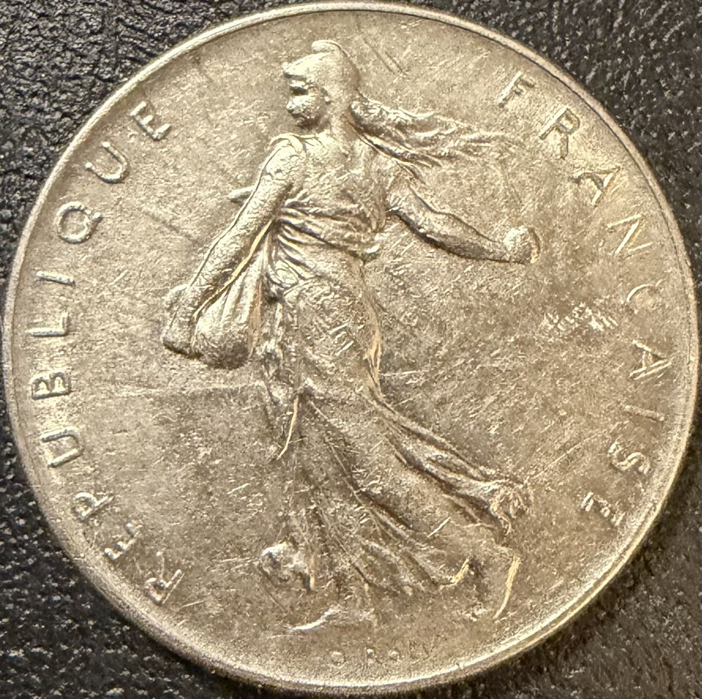 1964 France 1 Franc  coin collectible - Main Image 2