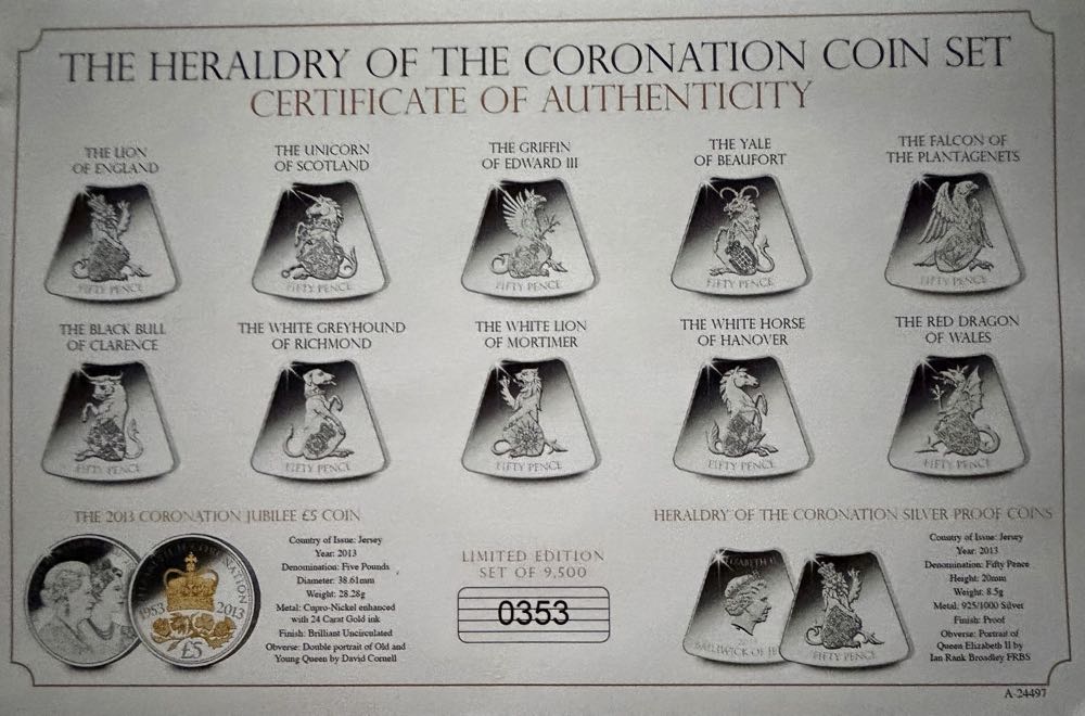 2013 The Falcon Of The Plantagenets 50p  coin collectible - Main Image 4