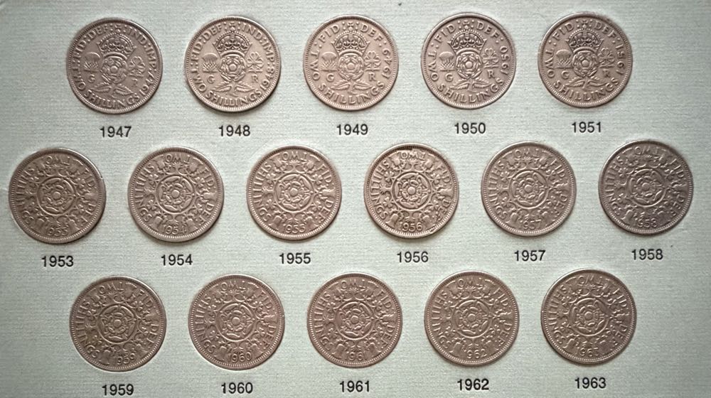 1964 Elizabeth II Two Shillings  coin collectible - Main Image 3