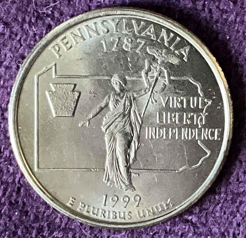 Quarter Pennsylvania 1999 P 1  coin collectible - Main Image 2
