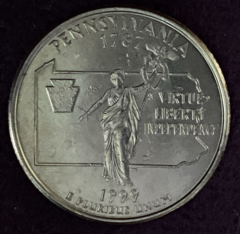 Quarter Pennsylvania 1999 P 1  coin collectible - Main Image 4