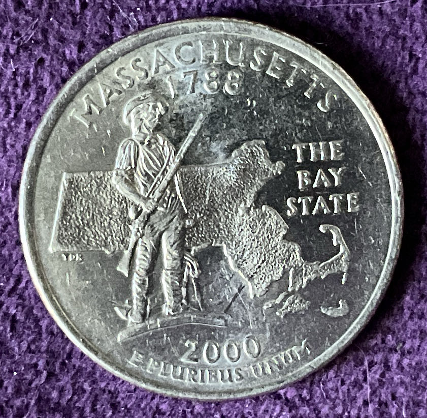 Quarter Massachusetts 2000 D 1  coin collectible - Main Image 2