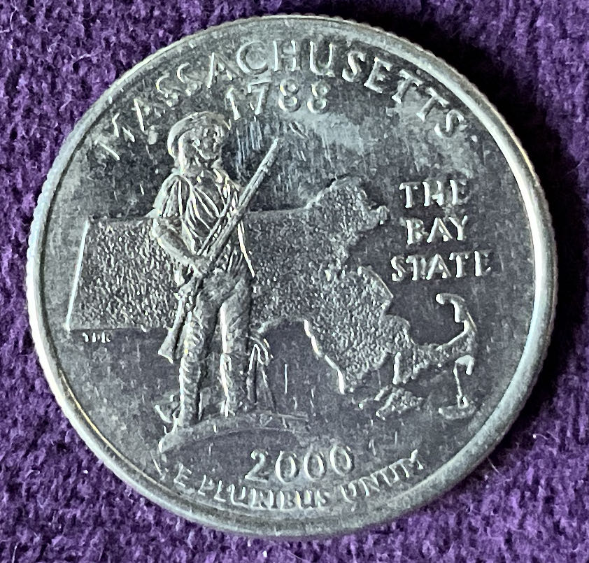 Quarter Massachusetts 2000 D 2  coin collectible - Main Image 2