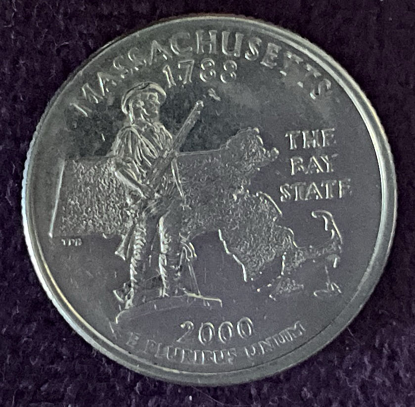 Quarter Massachusetts 2000 D 2  coin collectible - Main Image 4