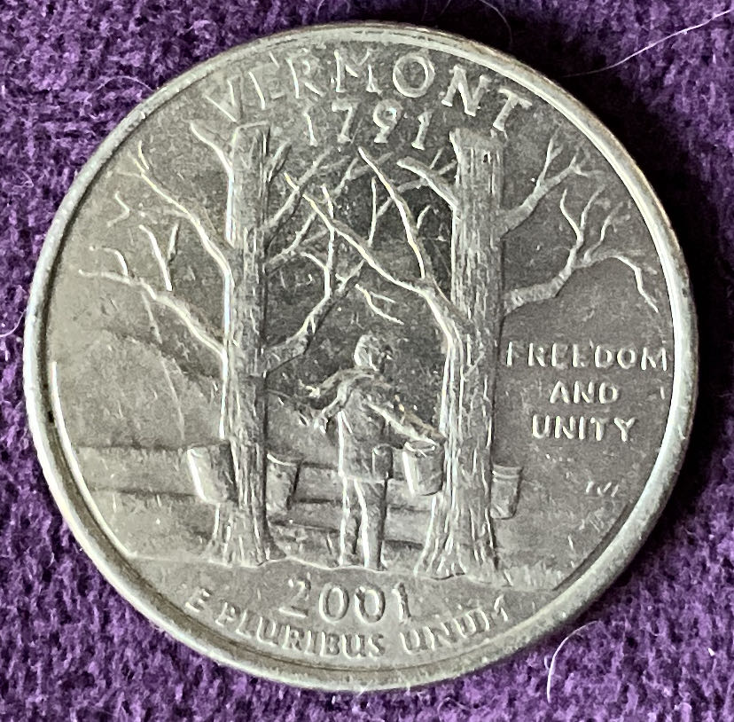 Quarter Vermont 2001 D 1  coin collectible - Main Image 2