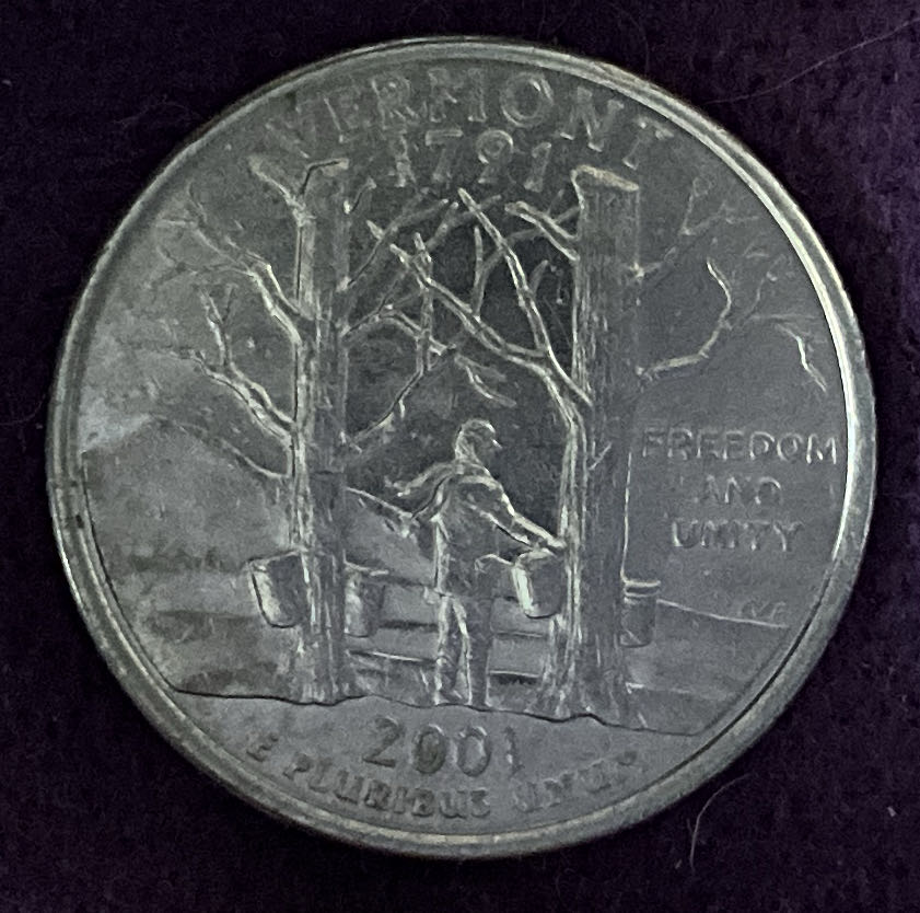 Quarter Vermont 2001 D 1  coin collectible - Main Image 4