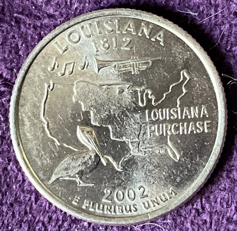 Quarter Louisiana 2002 P 1  coin collectible - Main Image 2