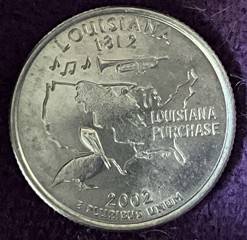 Quarter Louisiana 2002 P 1  coin collectible - Main Image 4