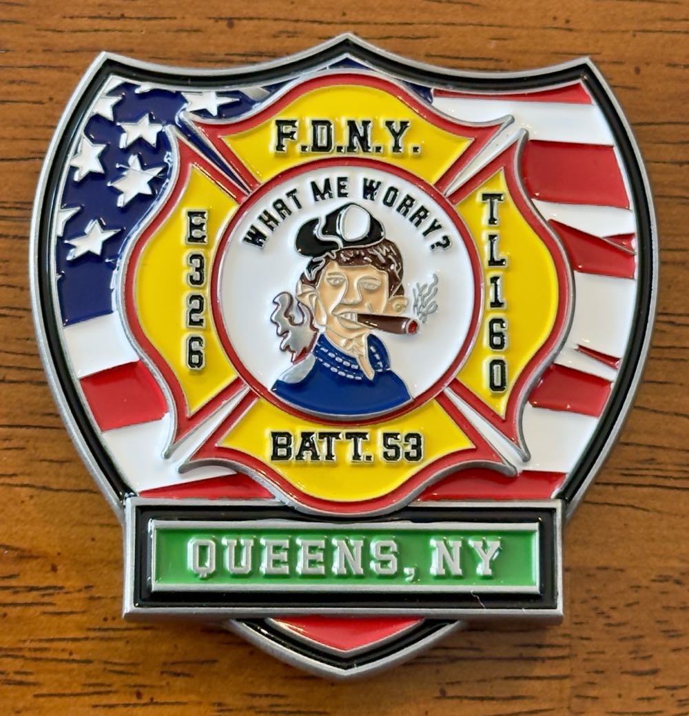 FDNY E326 / L160  coin collectible - Main Image 2