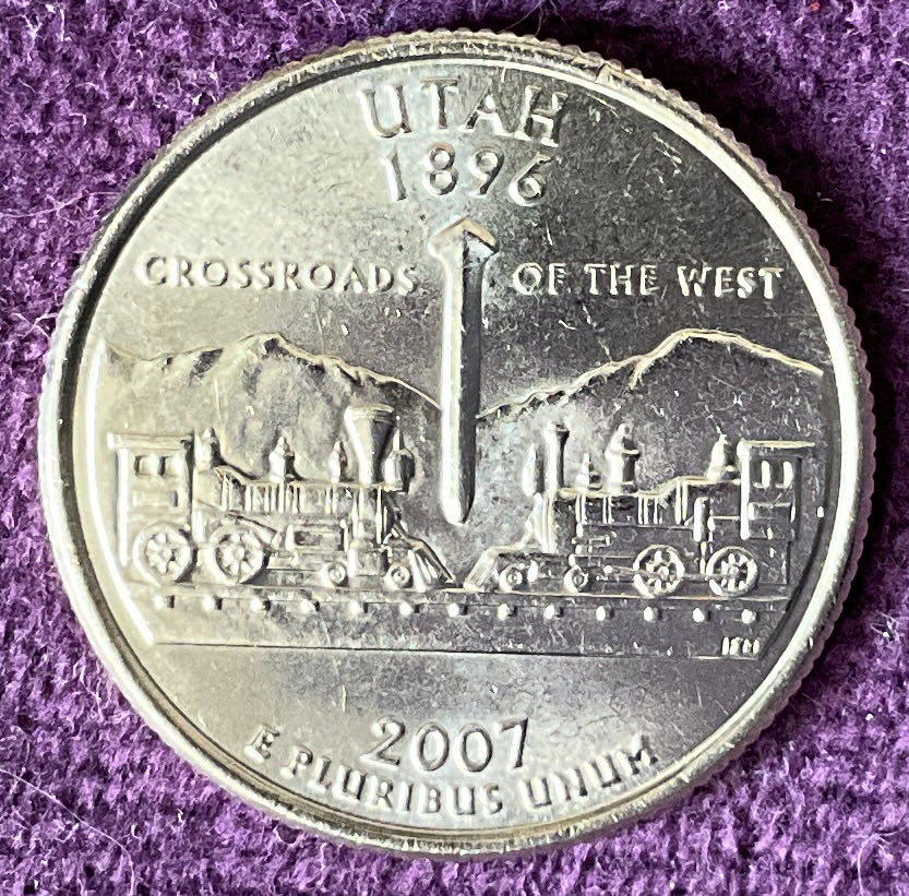 Quarter Utah 2007 D 3  coin collectible - Main Image 2