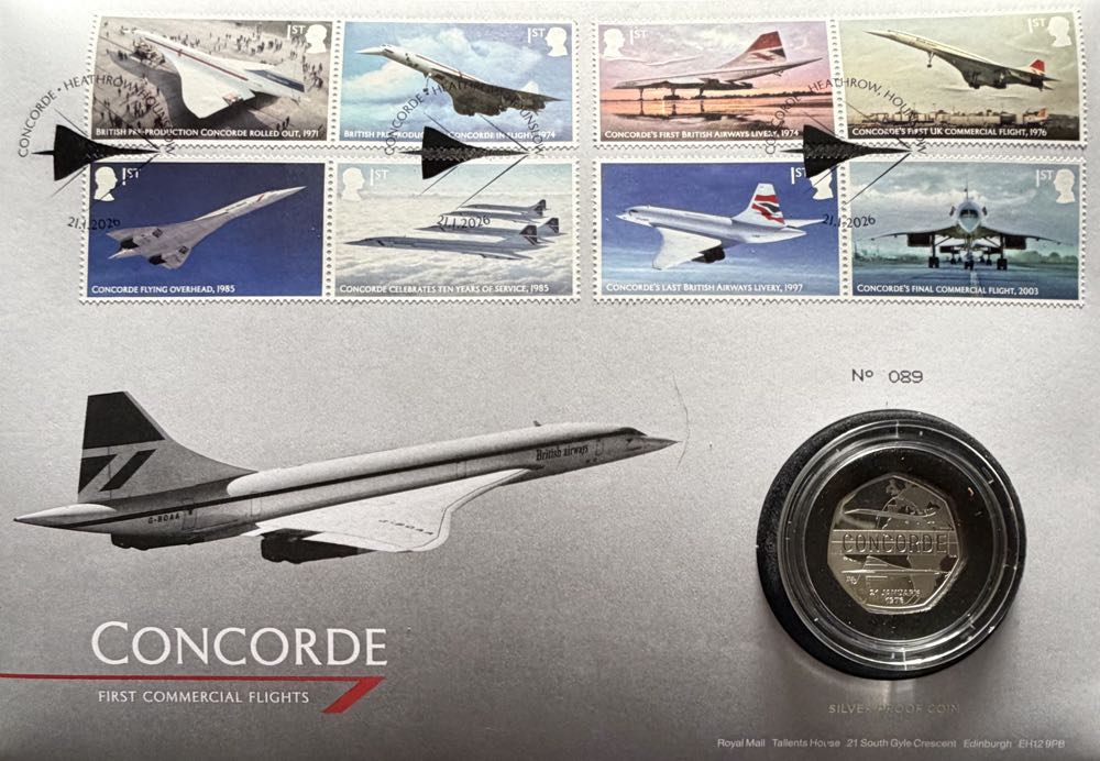 2026 Concorde Silver 50p  coin collectible - Main Image 3