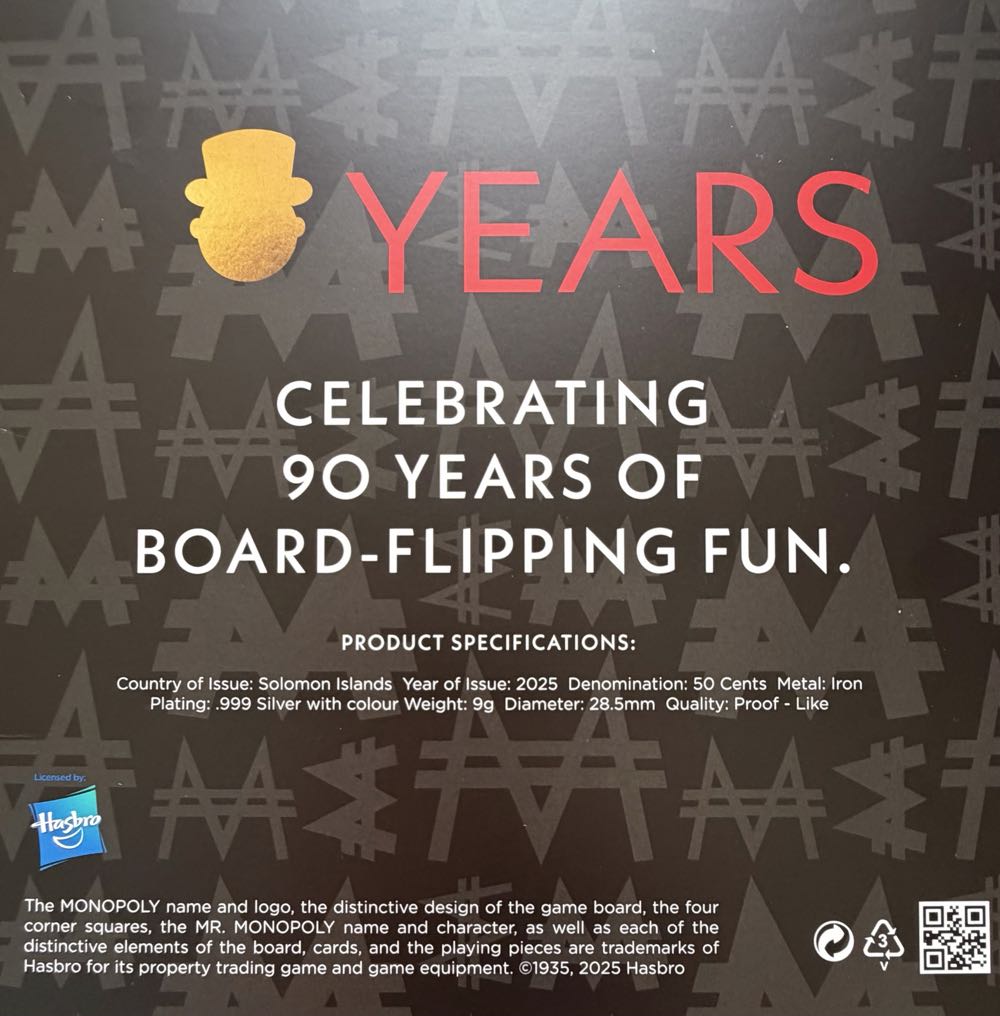 2025 Monopoly Go To Jail 50c  coin collectible - Main Image 4