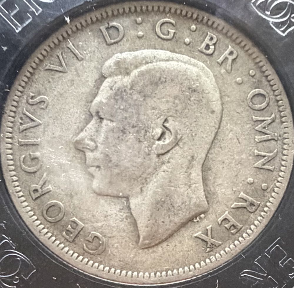 1951 George VI Half Crown  coin collectible - Main Image 2