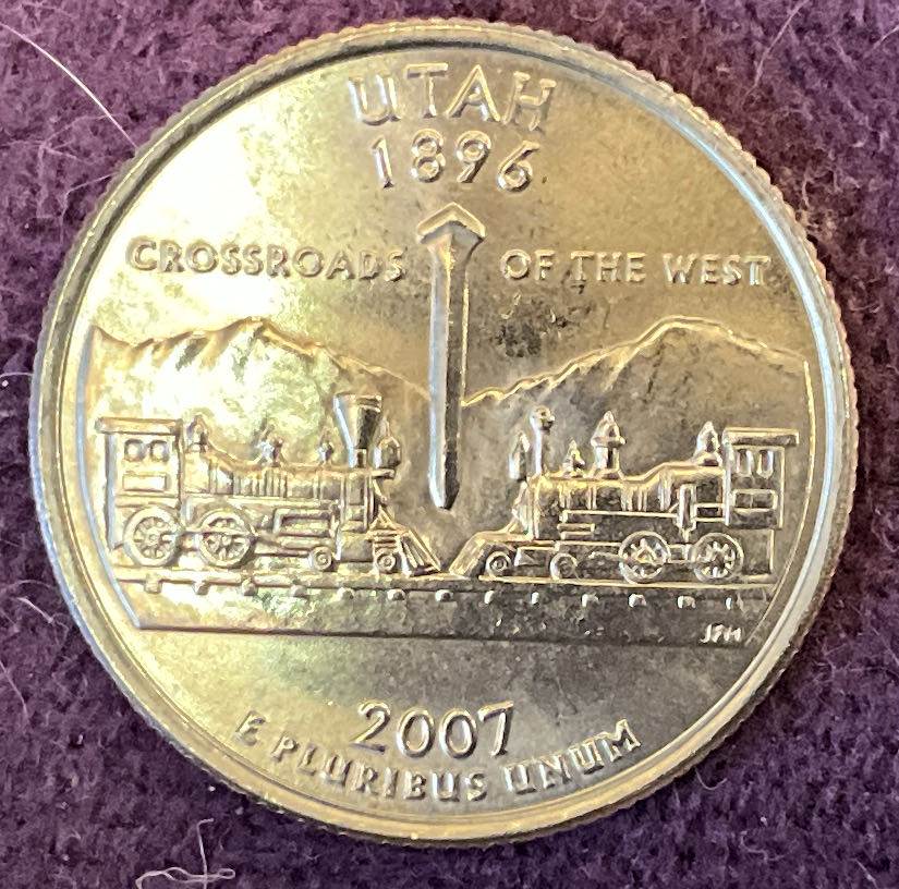 Quarter Utah 2007 D 6  coin collectible - Main Image 2